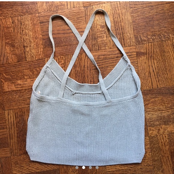 Aritzia Wilfred Seafoam Crop Top - Picture 2 of 4